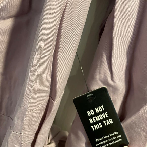 Express Lilac Quarter Sleeve, Off the Shoulder Wrap Dress - Picture 7 of 7